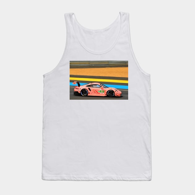 Porsche 911 RSR no92 24 Hours of Le Mans Tank Top by AndyEvansPhotos